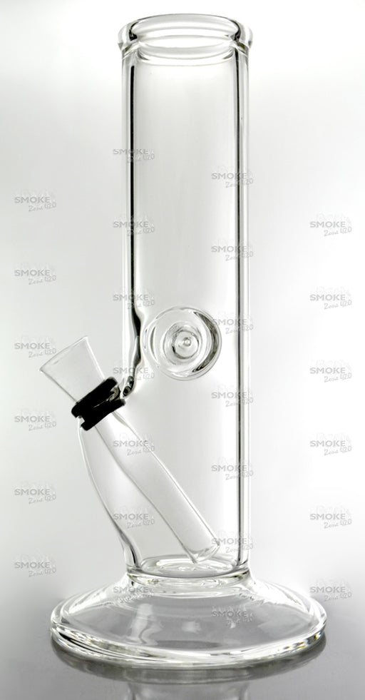 12" Clear Straight Wine Base Slide Water Pipe - SmokeZone 420