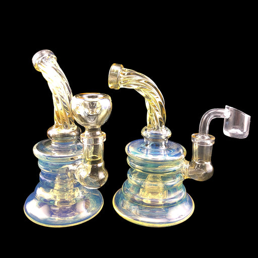 6" Twisted Neck Fully Fumed Dab Rig - SmokeZone 420