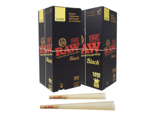 RAW Black Classic Bulk Cones - SmokeZone 420