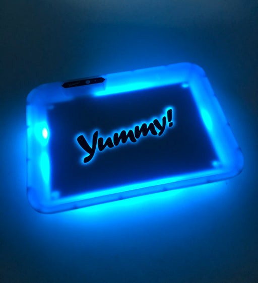 Yummy! Glow LED Rolling Tray 11"x8" - SmokeZone 420