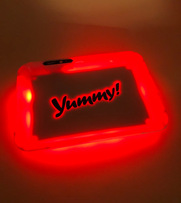 Yummy! Glow LED Rolling Tray 11"x8" - SmokeZone 420