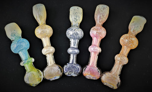 3.5" double bubble with flat mouth glass chillum - SmokeZone 420
