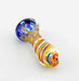 4" Spiral Rasta Color Hand Pipe - SmokeZone 420