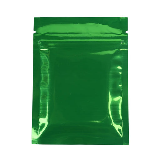 1 Ounce Green Mylar Bag (Pack of 50) - SmokeZone 420