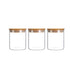 Bamboo Lid Air Tight Glass Jars - SmokeZone 420