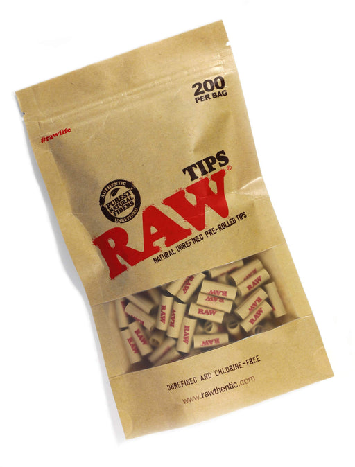RAW 200 Bag Pre-Rolled Tips - SmokeZone 420