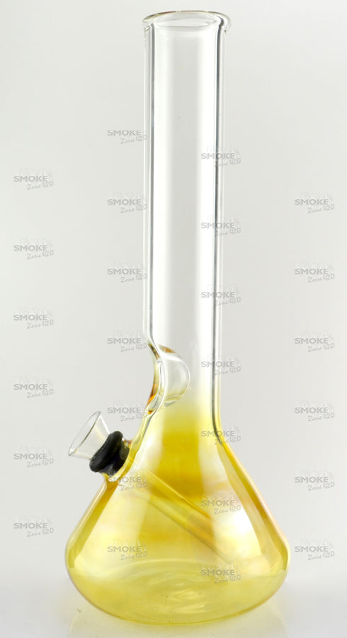 9" Gold Fumed Beaker Slide Water Pipe - SmokeZone 420