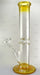 12" Gold Fumed Straight Tube Wine Base Water Pipe - SmokeZone 420