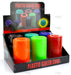 6 Air Tight Colored Jar With Push Button To Seal/Release - SmokeZone 420