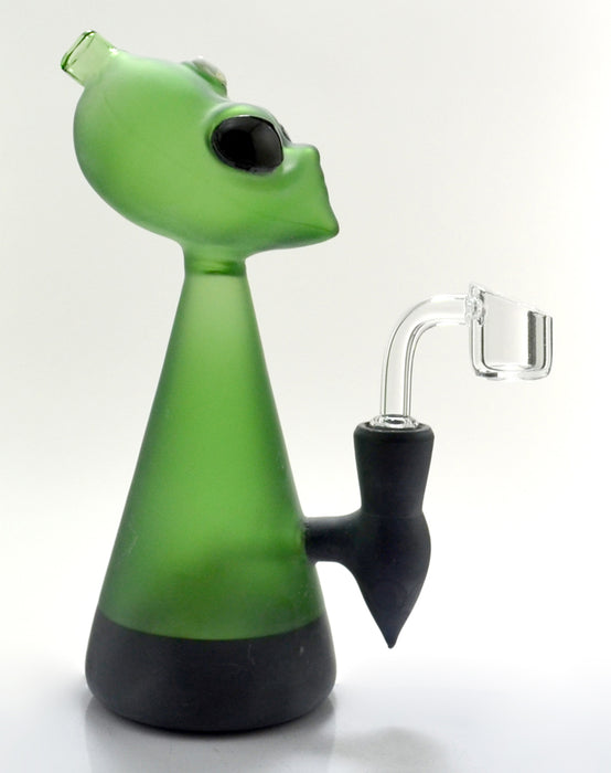 8" Frosted Color Alien Dab Rig - SmokeZone 420