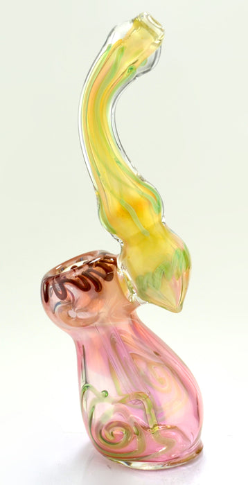 8" Fumed Body Swirl Art Sherlock Bubbler - SmokeZone 420