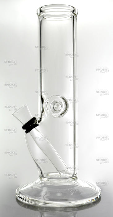 8" Clear Straight Wine Base Slide Water Pipe - SmokeZone 420