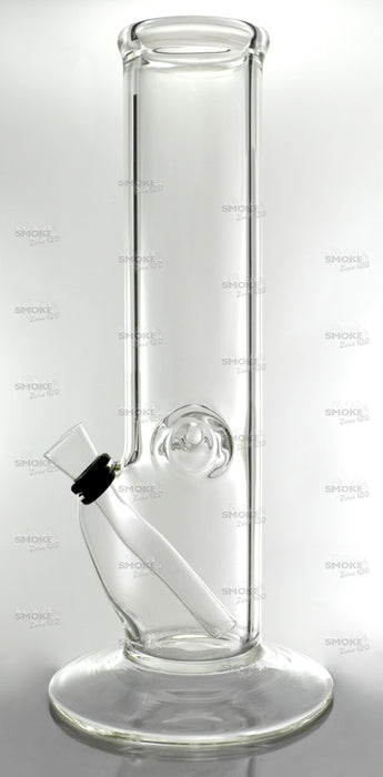 10" Clear Straight Wine Base Slide Water Pipe - SmokeZone 420