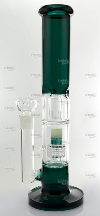 13" Dome & Matrix Perc Teal Color Water Pipe - SmokeZone 420