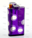 4" Dark Purple Clear Dot Acrylic Dugouts - SmokeZone 420
