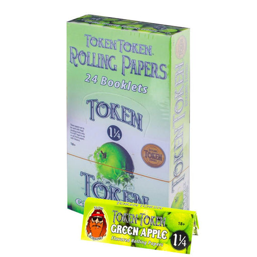 Toke Token 1 1/4 Flavor Paper (Green Apple) - SmokeZone 420
