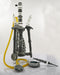 14" Black and White Swirl Worked Heady Concentrate Hookah.  Includes Two additional Hoses - SmokeZone 420