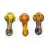 3.5" Dark Fumed Inside Out & Dot Art Hand Pipe - SmokeZone 420