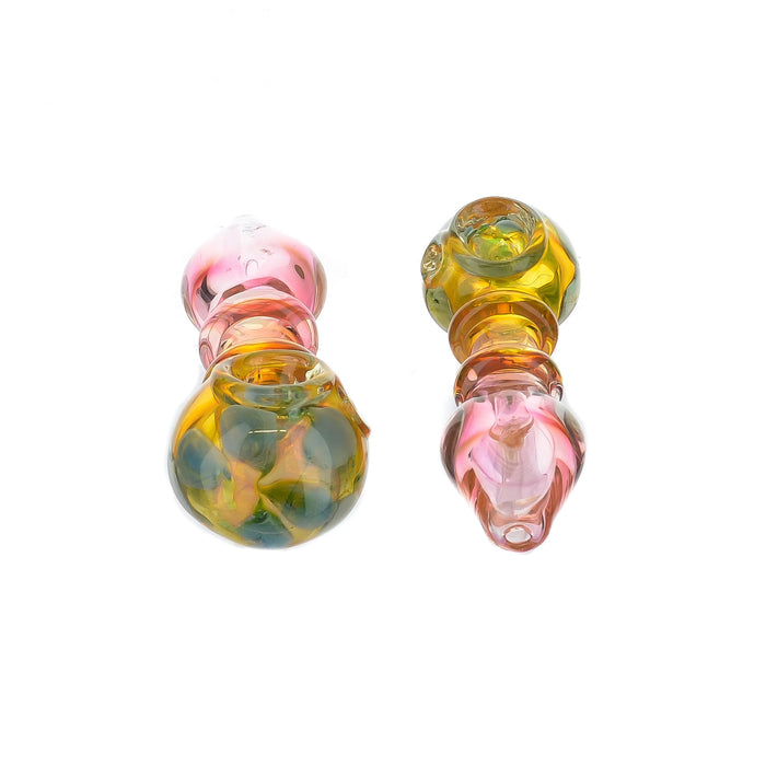 5" Double Ring Rose Gold Fumed Hand Pipe - SmokeZone 420
