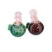 5" Frit Head Inside Ring Fumed Hand Pipe - SmokeZone 420