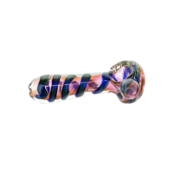 5" Electric Swirl Rose Gold Fumed Hand Pipe - SmokeZone 420