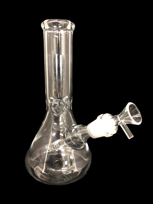 8" 38mm Clear Glass Beaker Water Pipe - SmokeZone 420