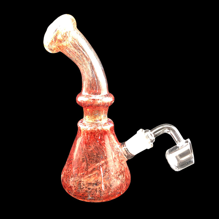 7" Full Frit Color Curved Mouth Dab Rig - SmokeZone 420