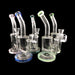 9" Curved Mouth Inline Perc Dab Rig - SmokeZone 420