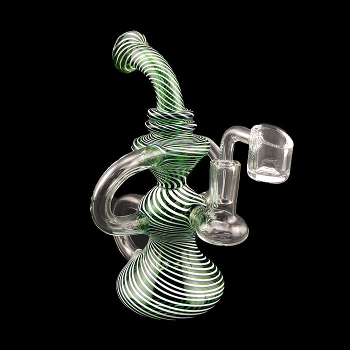 8" Full Twisted Color Recycler Dab Rig - SmokeZone 420