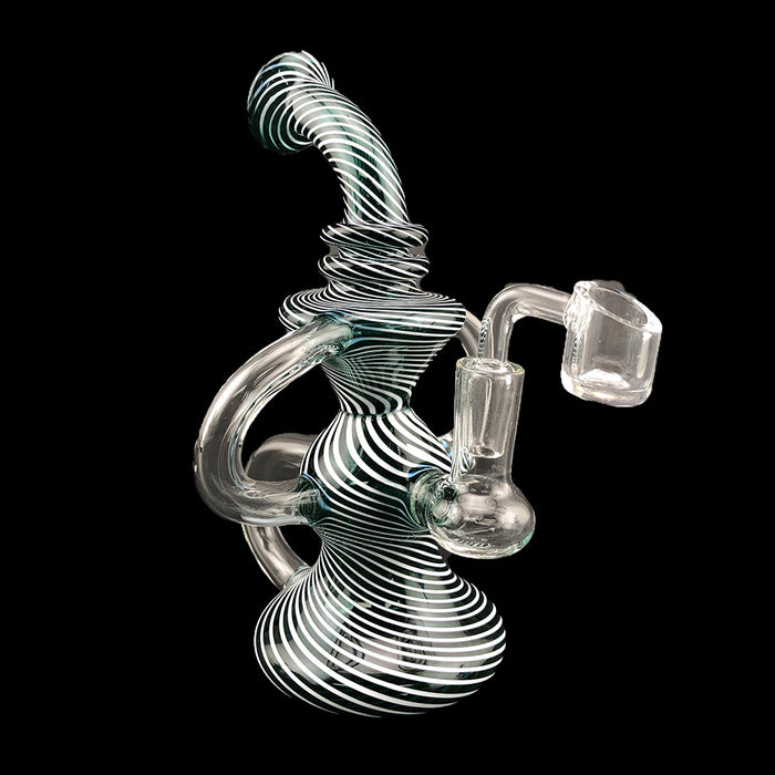 8" Full Twisted Color Recycler Dab Rig - SmokeZone 420