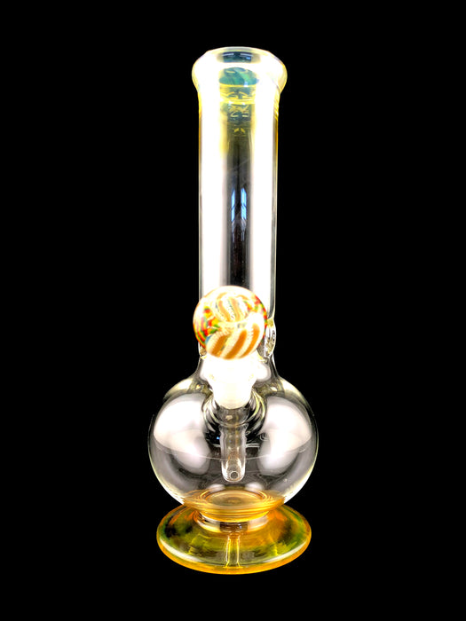 12" Gold Fumed Ball On Base Water Pipe - SmokeZone 420