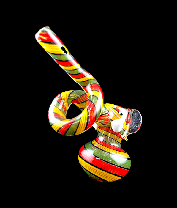 7" Twisted Color Elephant Bubbler - SmokeZone 420