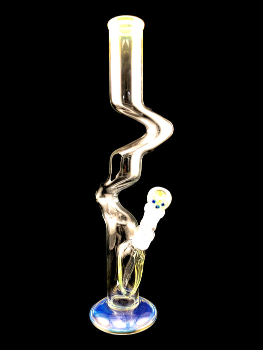 18" Gold Fumed Zong Wine Base Water Pipe - SmokeZone 420