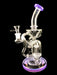 10" Star Wing Double Dome & Inline Perc Water Pipe - SmokeZone 420