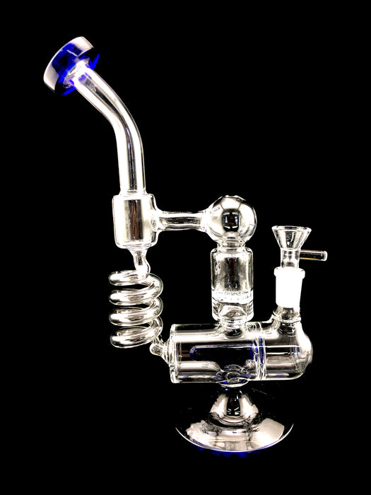 10" Coil Water Pipe With Honeycomb & Inline - SmokeZone 420
