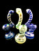 9" Twisted Color Fumed Glass Sherlock Bubbler - SmokeZone 420