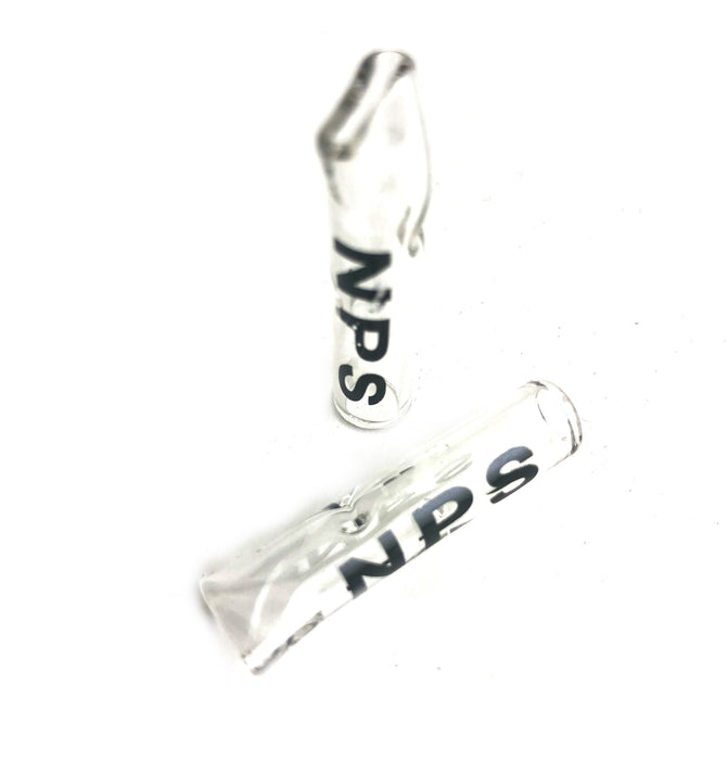 1.5" NPS Flat Mouth Clear Glass Tip (10 Pack) - SmokeZone 420