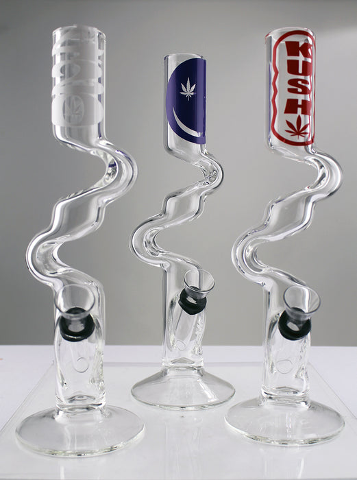 10" Curved Zong Slide Water Pipe - SmokeZone 420