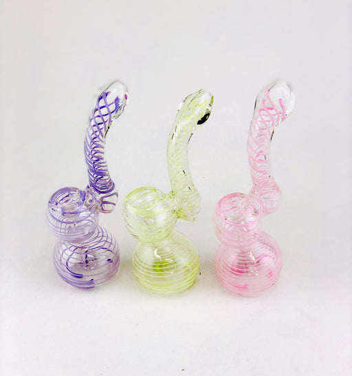 6" Twisted Slime Color Sherlock Bubbler - SmokeZone 420