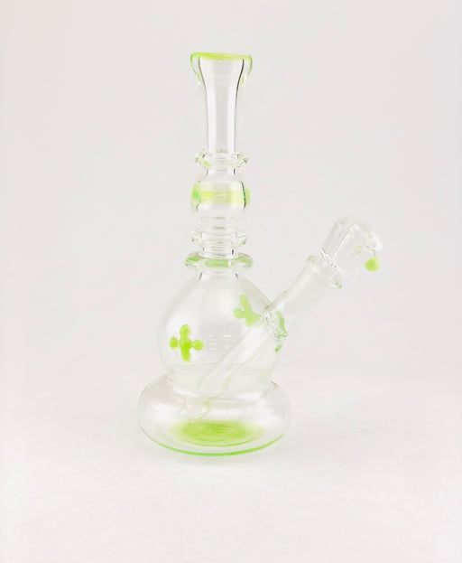 8" Bubble Body Slime Green Water Pipe - SmokeZone 420
