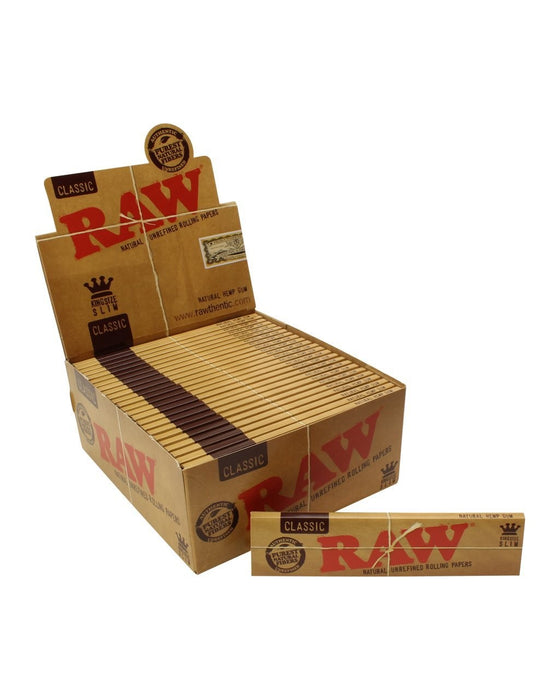 RAW Classic King Size Slim Rolling Paper - SmokeZone 420