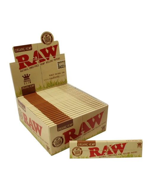 RAW Organic Hemp King Size Slim Rolling Paper - SmokeZone 420