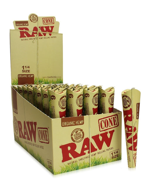 RAW Organic Hemp 1¼ Cones - SmokeZone 420