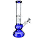 10" Blue Beaker Base Tree Perc Water Pipe - SmokeZone 420