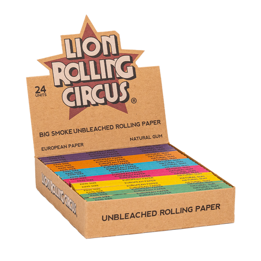Lion Rolling Circus Big Smoke King Size Unbleached Rolling Paper - SmokeZone 420