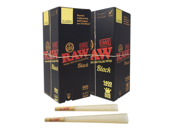 RAW Black Classic Bulk Cones - SmokeZone 420