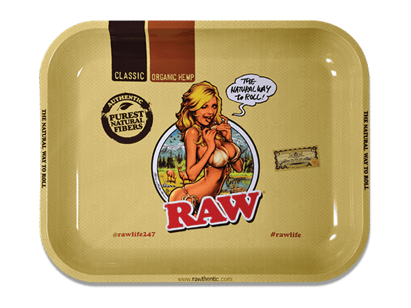 RAW Girl Rolling Tray - SmokeZone 420