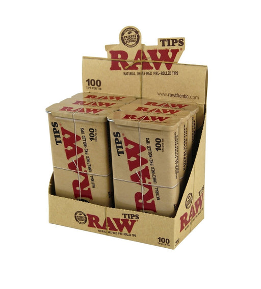 RAW Pre-Rolled Tips Tin - SmokeZone 420