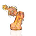 6" Standing Rose Gold Fumed Bubbler - SmokeZone 420