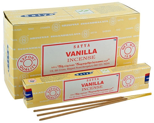 Satya Vanilla Incense - SmokeZone 420